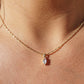 Golden Marquise Necklace
